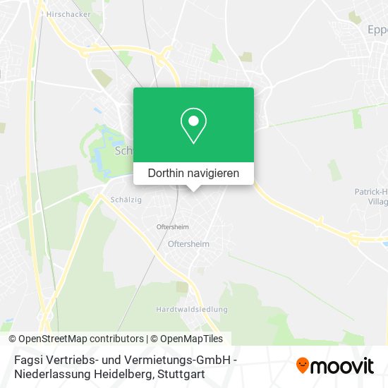 Fagsi Vertriebs- und Vermietungs-GmbH - Niederlassung Heidelberg Karte
