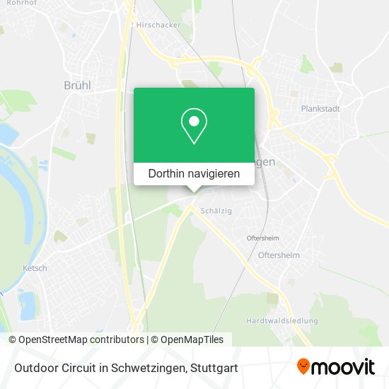 Outdoor Circuit in Schwetzingen Karte