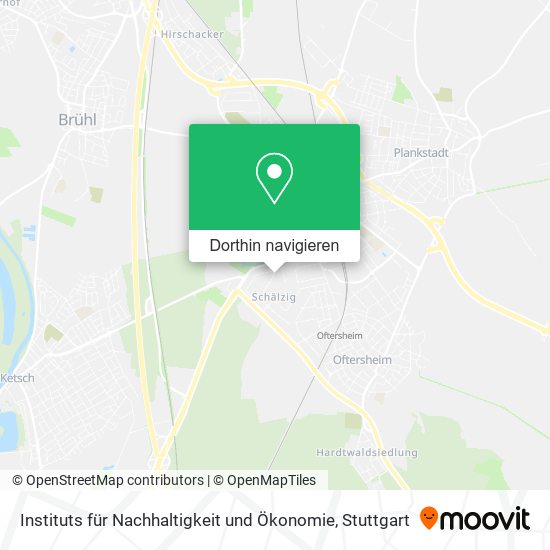 Instituts für Nachhaltigkeit und Ökonomie Karte