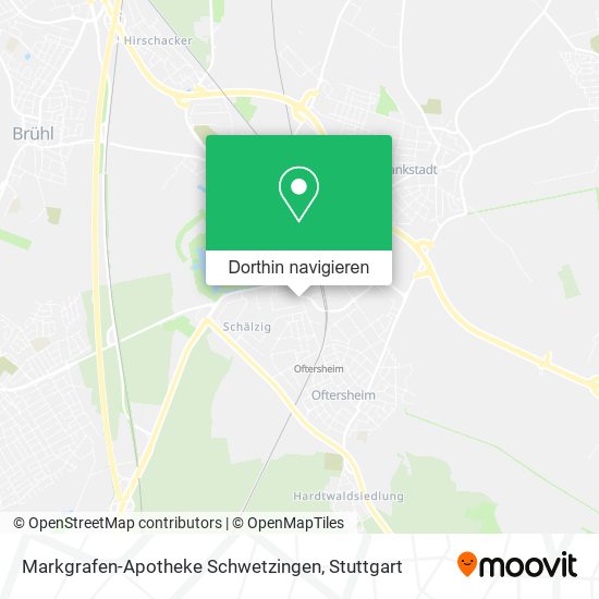 Markgrafen-Apotheke Schwetzingen Karte