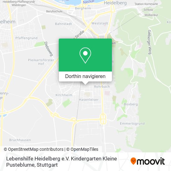 Lebenshilfe Heidelberg e.V. Kindergarten Kleine Pusteblume Karte