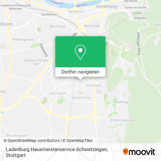 Ladenburg Hausmeisterservice Schwetzingen Karte