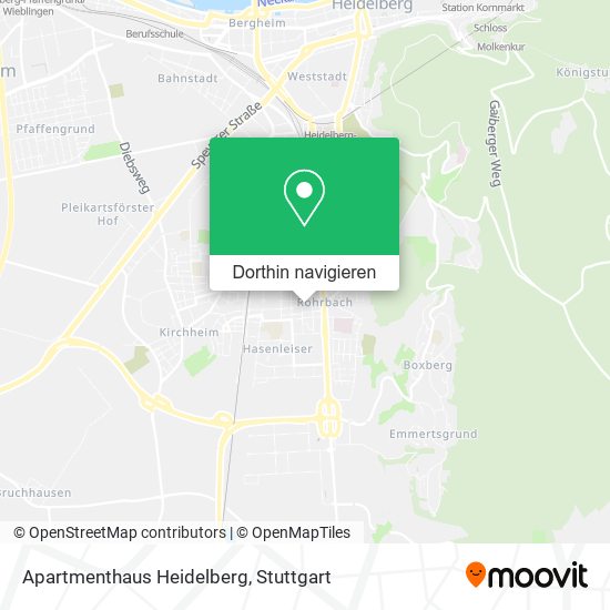 Apartmenthaus Heidelberg Karte