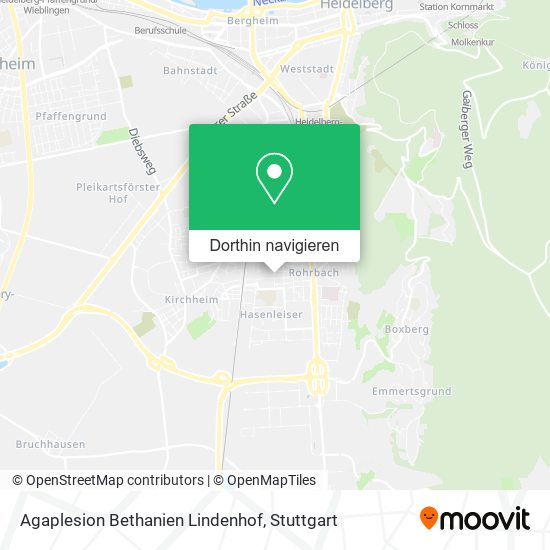 Agaplesion Bethanien Lindenhof Karte