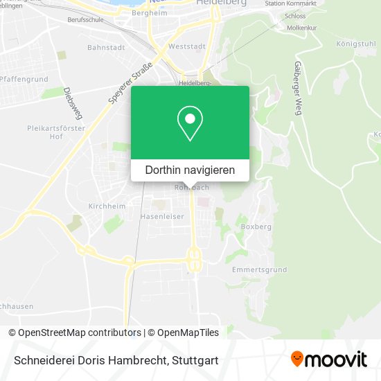 Schneiderei Doris Hambrecht Karte