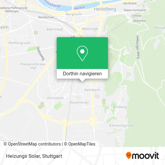 Heizungs Solar Karte