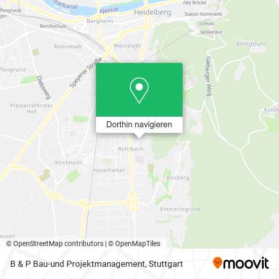 B & P Bau-und Projektmanagement Karte