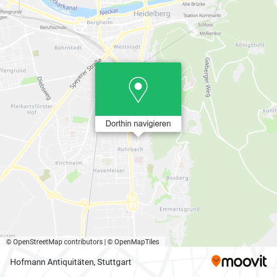 Hofmann Antiquitäten Karte
