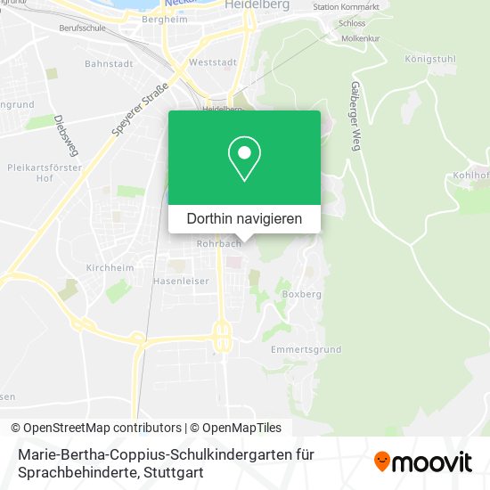 Marie-Bertha-Coppius-Schulkindergarten für Sprachbehinderte Karte