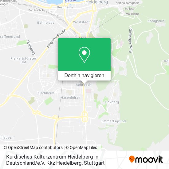 Kurdisches Kulturzentrum Heidelberg in Deutschland / e.V. Kkz Heidelberg Karte