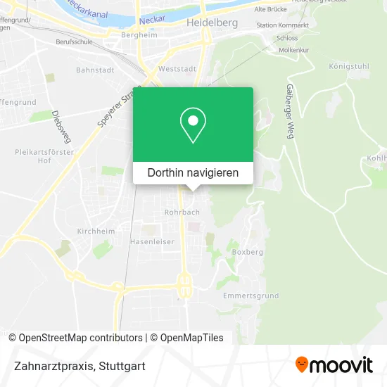 Zahnarztpraxis Karte