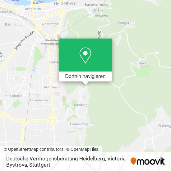 Deutsche Vermögensberatung Heidelberg, Victoria Bystrova Karte