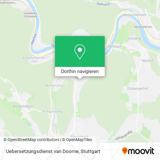 Uebersetzungsdienst van Doorne Karte