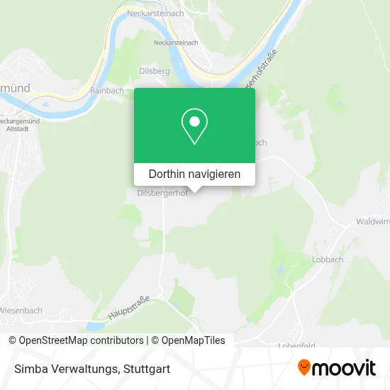 Simba Verwaltungs Karte