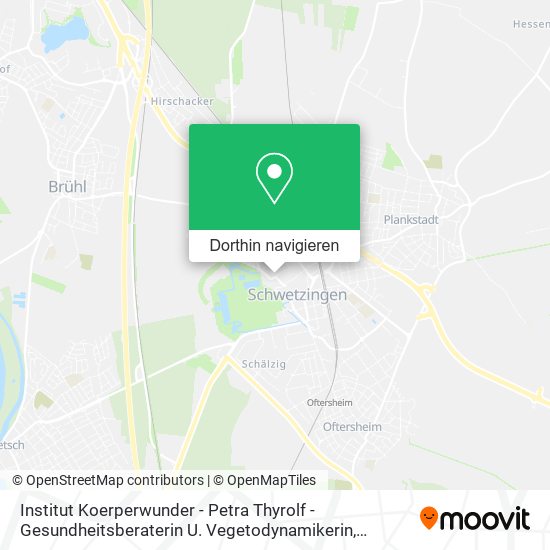Institut Koerperwunder - Petra Thyrolf - Gesundheitsberaterin U. Vegetodynamikerin Karte