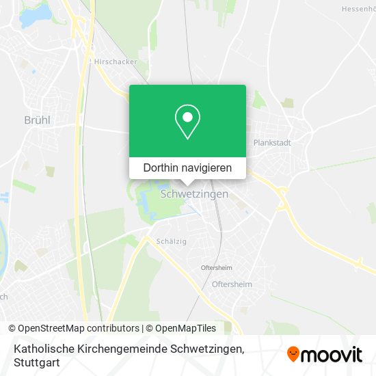Katholische Kirchengemeinde Schwetzingen Karte