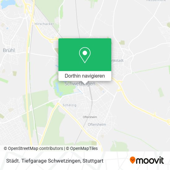 Städt. Tiefgarage Schwetzingen Karte