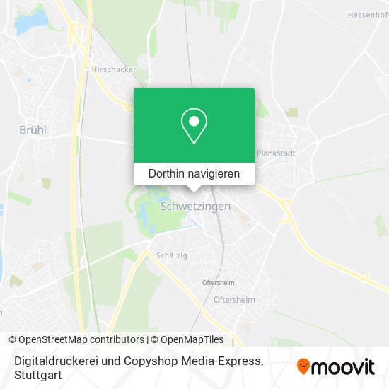 Digitaldruckerei und Copyshop Media-Express Karte