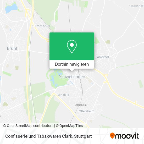 Confisserie und Tabakwaren Clark Karte