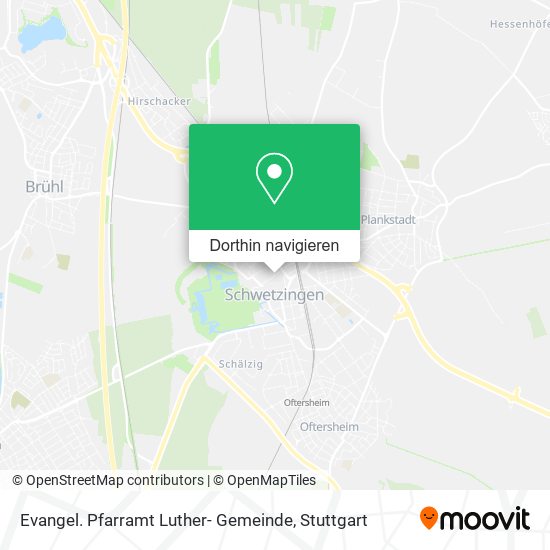 Evangel. Pfarramt Luther- Gemeinde Karte