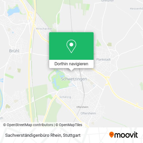 Sachverständigenbüro Rhein Karte