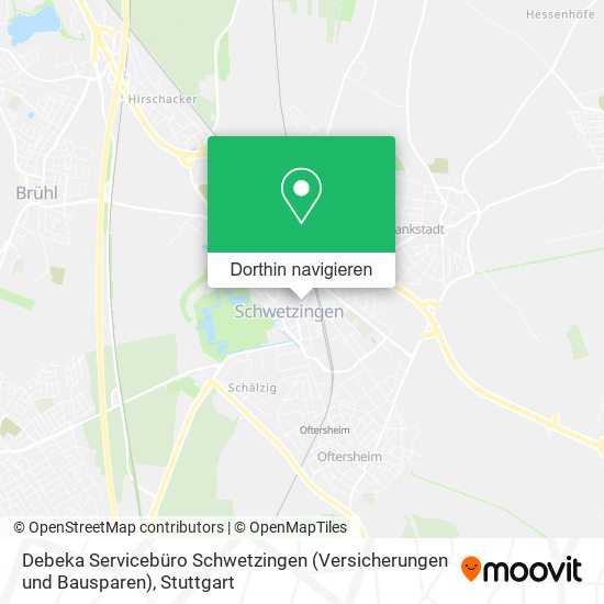 Debeka Servicebüro Schwetzingen (Versicherungen und Bausparen) Karte