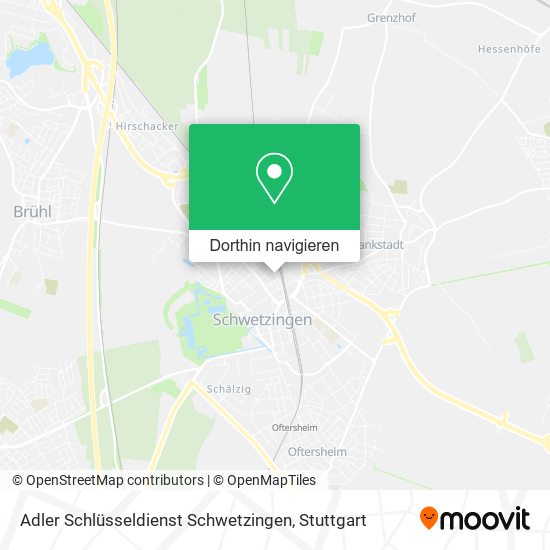 Adler Schlüsseldienst Schwetzingen Karte