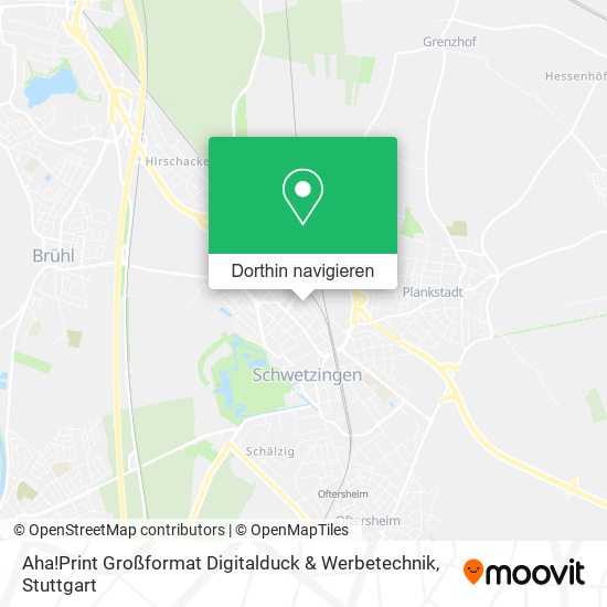 Aha!Print Großformat Digitalduck & Werbetechnik Karte