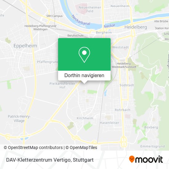 DAV-Kletterzentrum Vertigo Karte