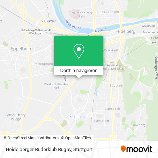 Heidelberger Ruderklub Rugby Karte