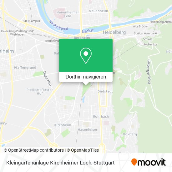 Kleingartenanlage Kirchheimer Loch Karte