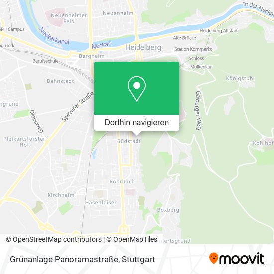 Grünanlage Panoramastraße Karte