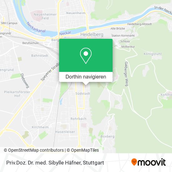 Priv.Doz. Dr. med. Sibylle Häfner Karte