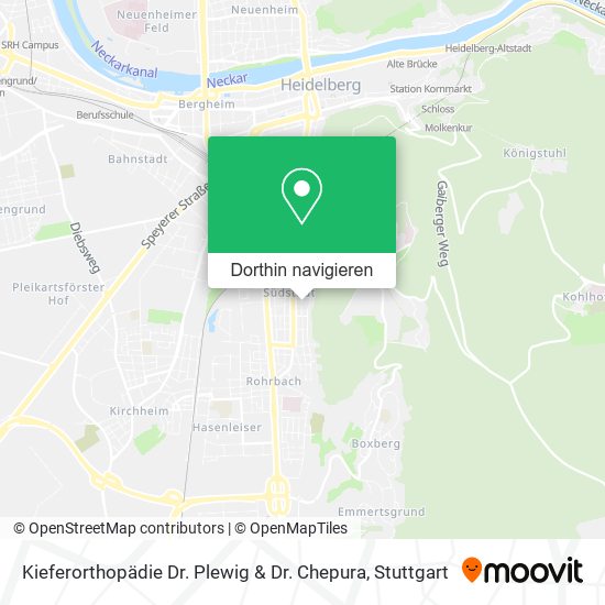 Kieferorthopädie Dr. Plewig & Dr. Chepura Karte