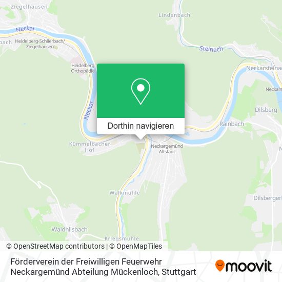 Förderverein der Freiwilligen Feuerwehr Neckargemünd Abteilung Mückenloch Karte