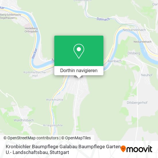 Kronbichler Baumpflege Galabau Baumpflege Garten U.- Landschaftsbau Karte
