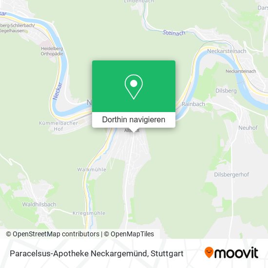 Paracelsus-Apotheke Neckargemünd Karte