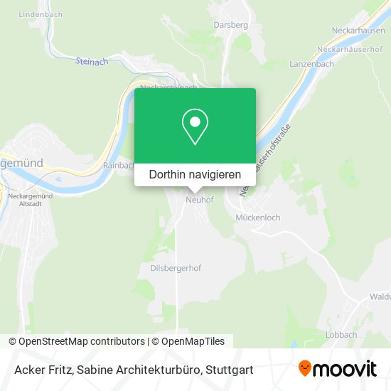 Acker Fritz, Sabine Architekturbüro Karte