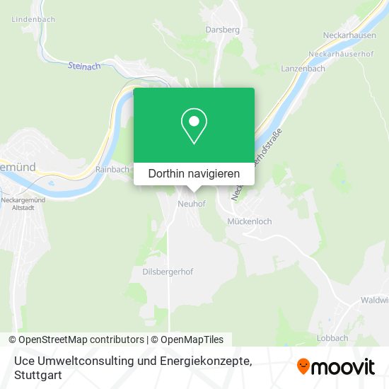 Uce Umweltconsulting und Energiekonzepte Karte