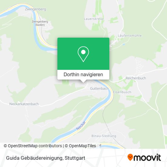 Guida Gebäudereinigung Karte