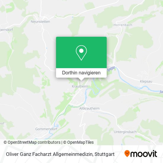 Oliver Ganz Facharzt Allgemeinmedizin Karte