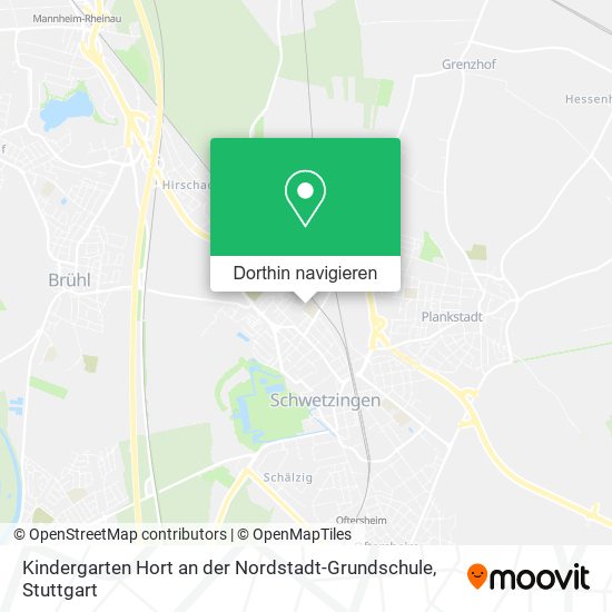 Kindergarten Hort an der Nordstadt-Grundschule Karte