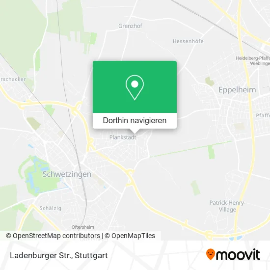 Ladenburger Str. Karte