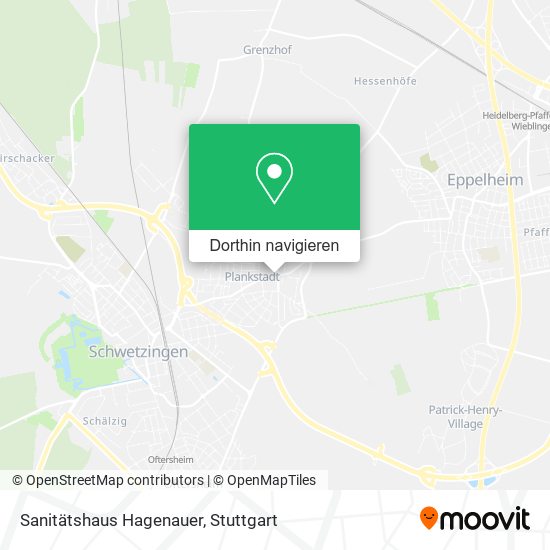 Sanitätshaus Hagenauer Karte