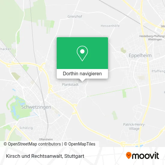 Kirsch und Rechtsanwalt Karte