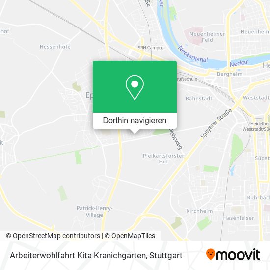 Arbeiterwohlfahrt Kita Kranichgarten Karte