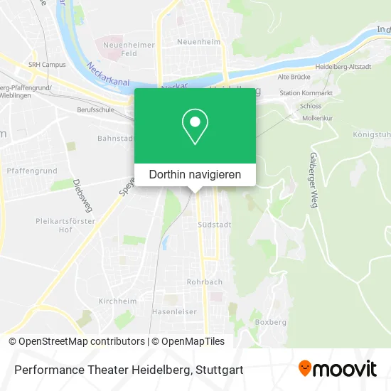 Performance Theater Heidelberg Karte
