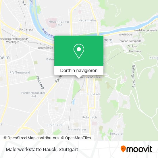 Malerwerkstätte Hauck Karte