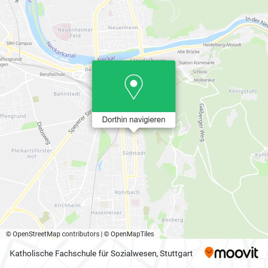 Katholische Fachschule für Sozialwesen Karte