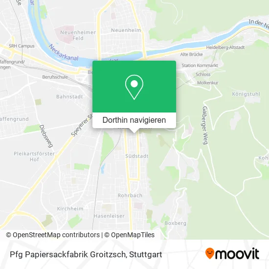 Pfg Papiersackfabrik Groitzsch Karte